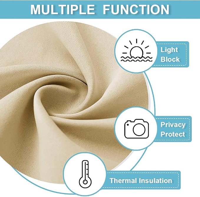 RYB HOME Blackout Curtains for Living Room - Image 6