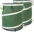 2-Pack 32 Gallon Collapsible Trash Can Solid Bottom by TespherCreationsforYardWorkLawnsCarePatioGardeningOutdoorCampingandRVTrips