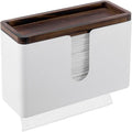 MyGift Deluxe Modern Matte White Metal Folded Commercial Paper Towel Holder by MyGiftHome