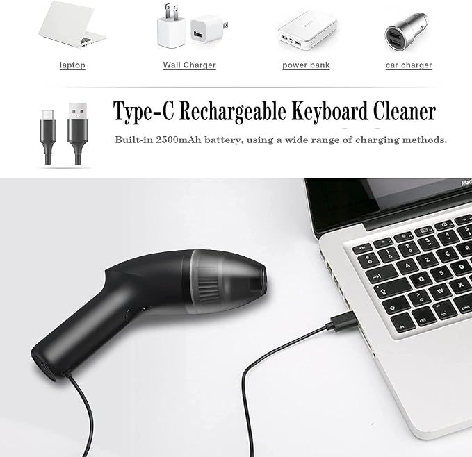 Mini Vacuum Cleaner-Rechargeable, Desk Vacuum Cleaner - Image 5