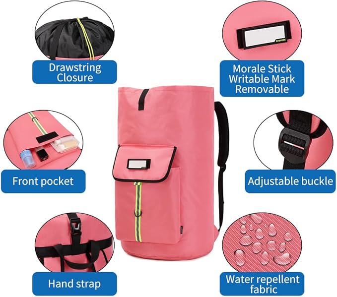 laundry bag backpack, extra-large heavy duty laundry bags, laundry backpack - Image 3