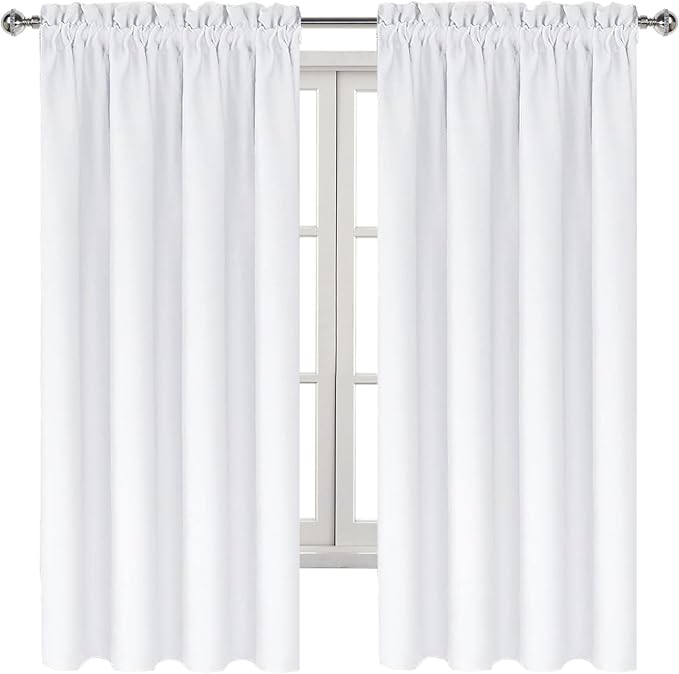 DWCN White Curtains for Living Room Thermal Insulated, 50% Light Blocking - Image 7