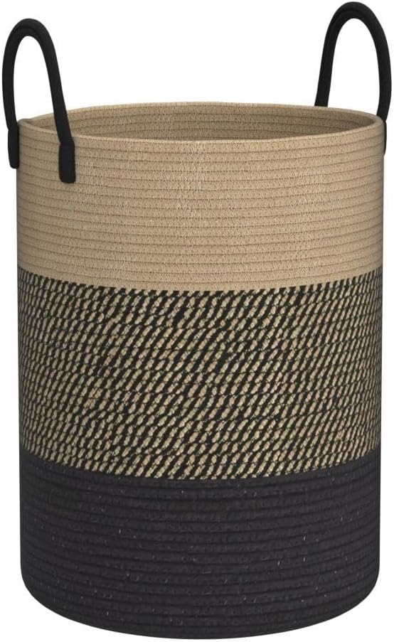 YOUDENOVA Woven Rope Laundry Hamper Basket, 58L Tall Laundry Basket - Image 4