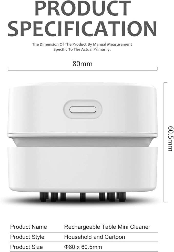 ODISTAR Counter Vacuum Cleaner, Mini Table dust Sweeper Energy - Image 3