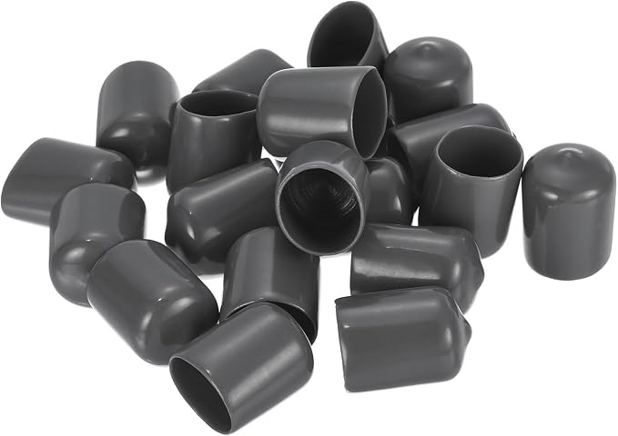 uxcell 20pcs Rubber End Caps 16mm ID Vinyl PVC Round Tube Bolt Cap Cover Screw - Image 4