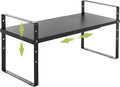 Expandable Cabinet Shelf Organizer Rack, Stackable Kitchen Counter Storage by Acorss-Star