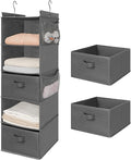 MAX Houser 5 Tier Shelf Hanging Closet Organizer, Cloth Hanging Shelf by MAXHouser
