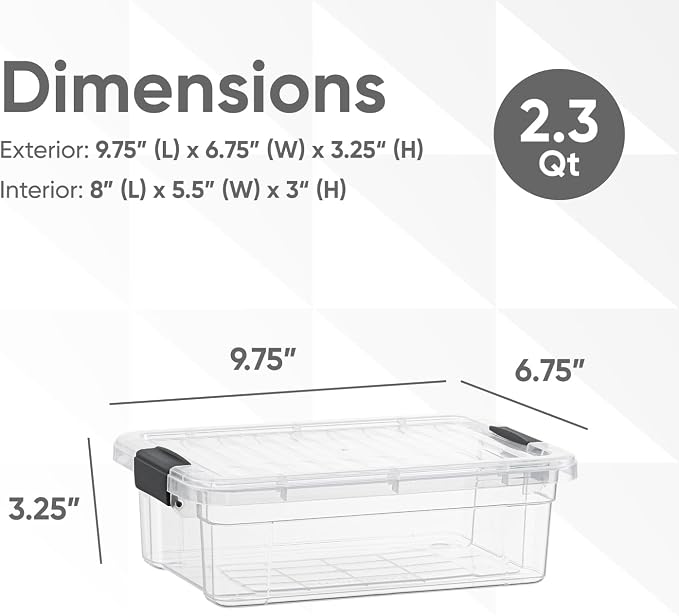 Superio Clear Storage Bins - Image 2