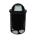 COATEDOUTDOORFURNITURE RDT-BLK Heavy Duty 32 Gallon Round Trash Receptacle by CoatedOutdoorFurniture