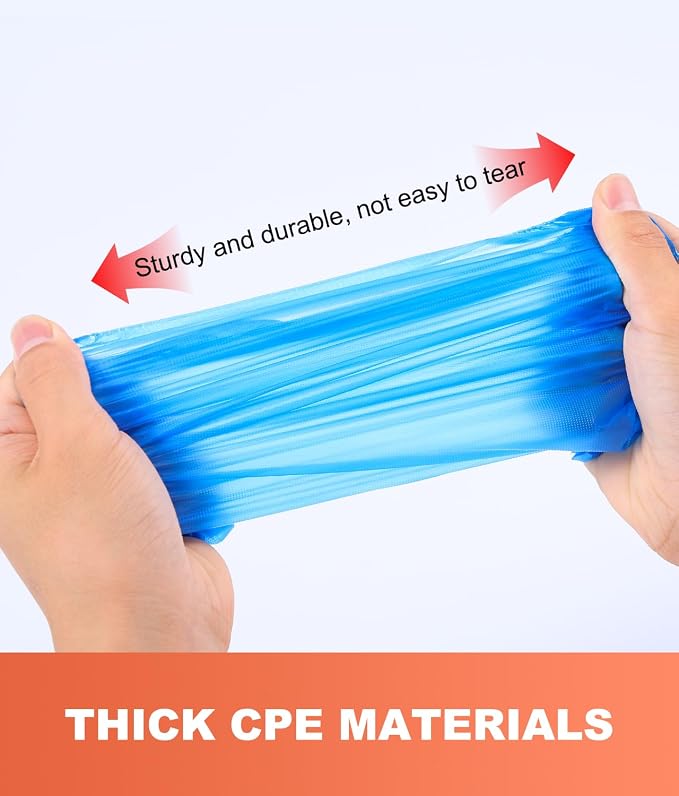 Shoe Covers Disposable – 100 Pack, Roll-Pack CPE Boot Covers, Waterproof - Image 2