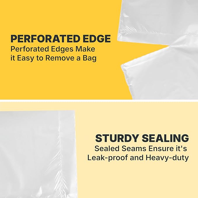 7-10 Gallon Trash Bags, 8 Micron High Density Garbage Can Liners Bulk, Natural - Image 3