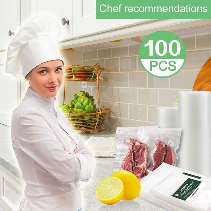 O2frepak 100 Plus Quart 10" x 13" Vacuum Sealer Bags - Image 2