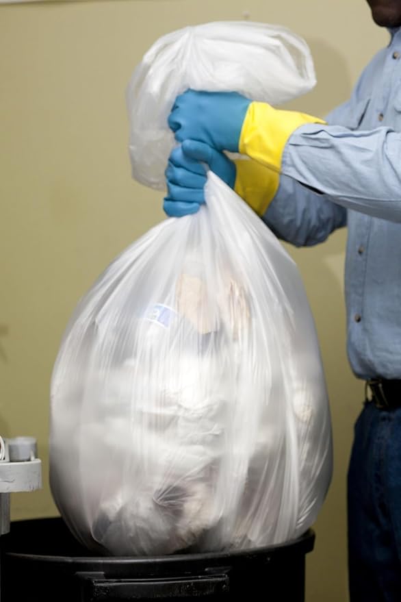 Aluf Plastics High Density Trash Bags, 45 Gallon, 14 Micron, - Image 3