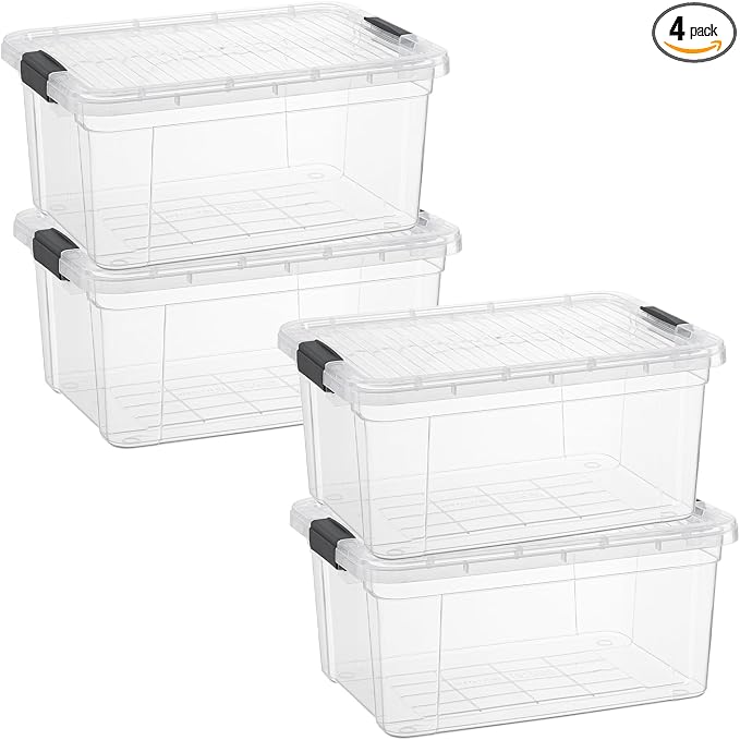 Superio Clear Storage Boxes by Superio