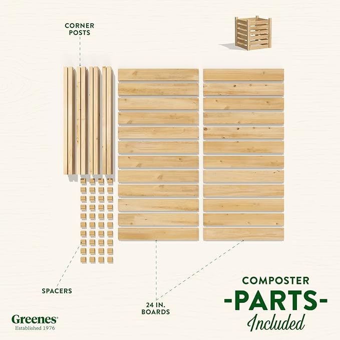 Greenes Fence Cedar Wood Composter - Image 5