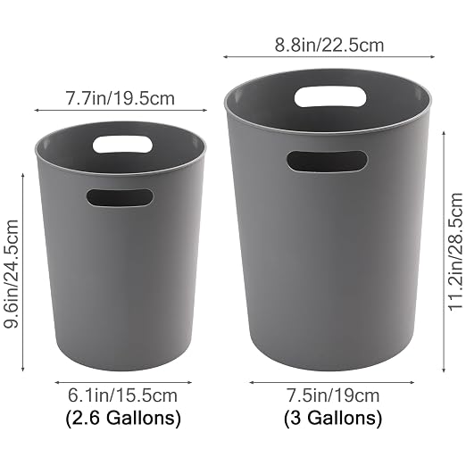 4 Pack Small Trash Can for Bathroom - Image 2