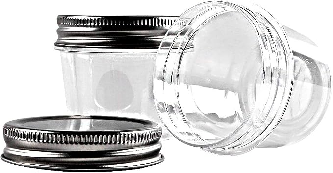 novelinks 4 Ounce Clear Plastic Jars Containers - Image 4