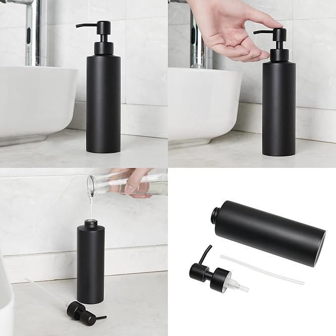 Soap Dispenser, Matte Black - Image 5