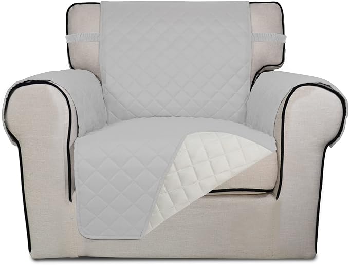 PureFit Reversible Quilted Sofa Cover, Water Resistant Slipcover Furniture by PureFit
