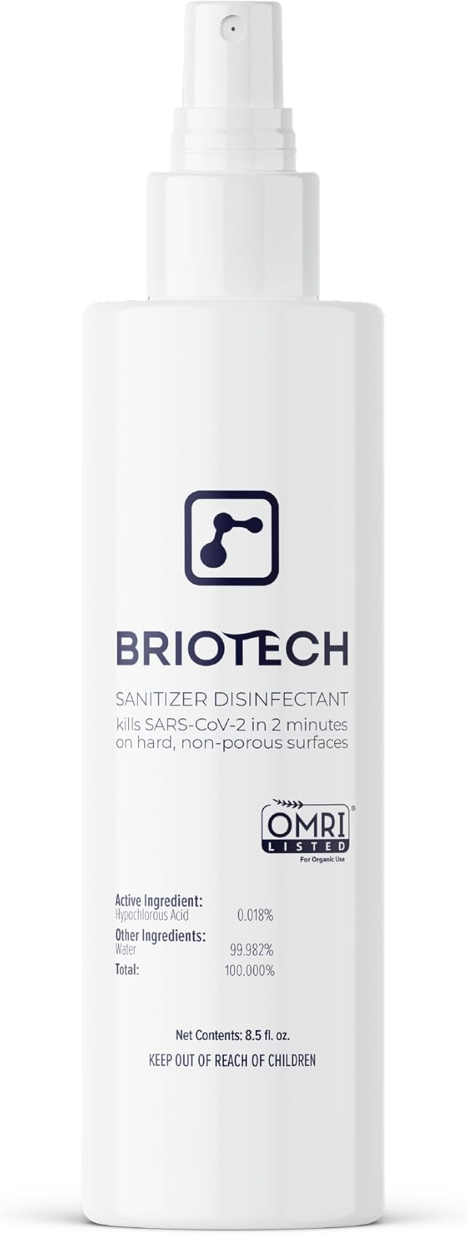 BRIOTECH Sanitizer Disinfectant Hypochlorous Spray, Kill 99.99% of Viruses & by BRIOTECHUSA
