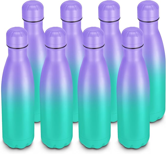 17oz Cola-Bottle Shaped Stainless Steel Leak-proof Water Bottle, Double Wall by Unknown