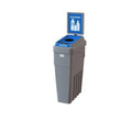 LeanStream Bin - 23 Gallons | 1 Stream | Cans & Bottles Attached Backboard | by CleanRiver
