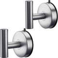 DGYB Large Suction Cup Hooks for Shower Set of 2 Brushed Nickel Towel Hooks for by DGYB