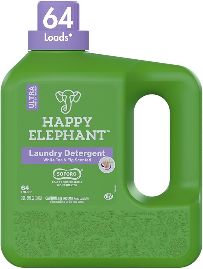 Happy Elephant Laundry Detergent, Ultra Concentrated Washing Machine Laundry by HappyElephant