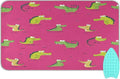 Pink Funny Crocodiles Ironing Mat Thickened Ironing Blanket Travel Portable by QwThum