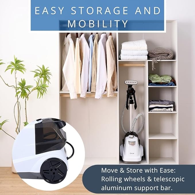 SALAV Commercial-Grade Standing Garment Steamer - Image 6