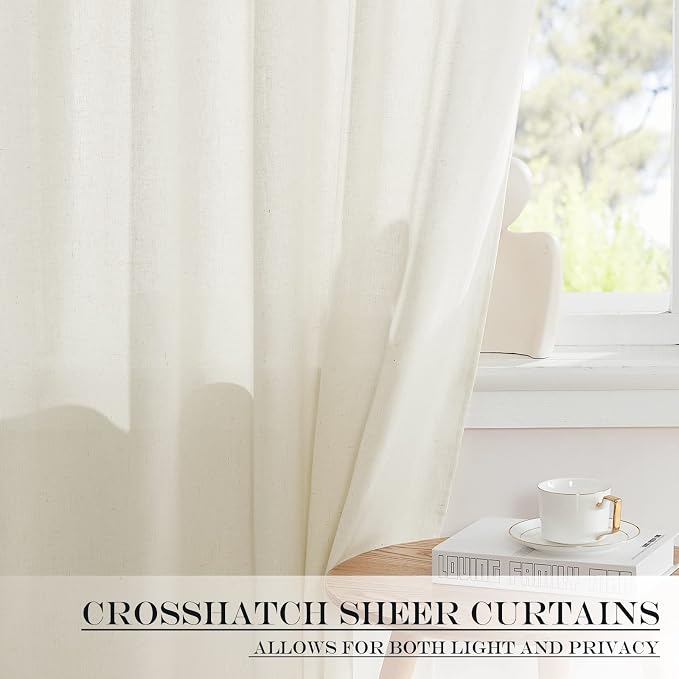 NICETOWN Natural Linen Blended Door Curtain - Image 5