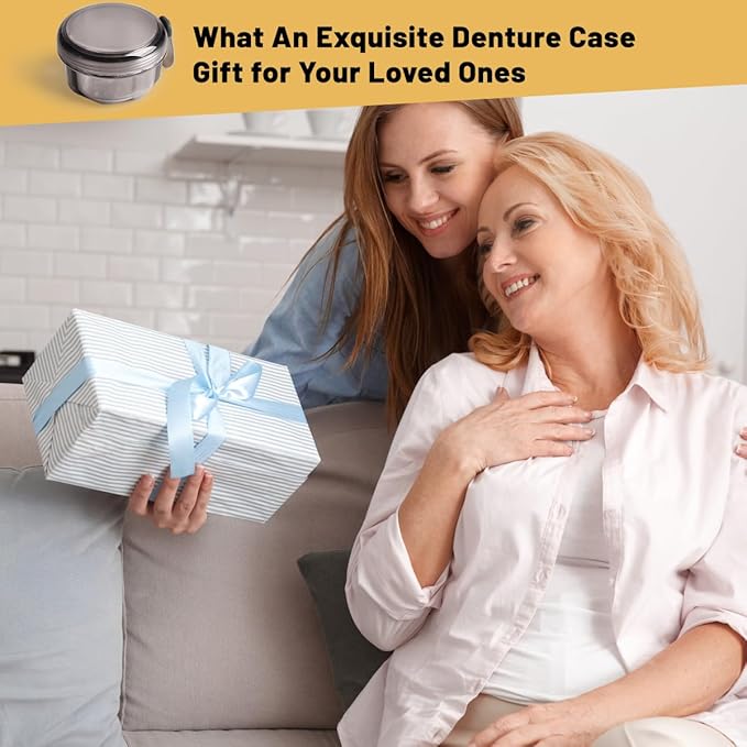 No Leak & Non-Slip Partial Denture Case Retainer Bath Box Cup, Denture Soaking - Image 8