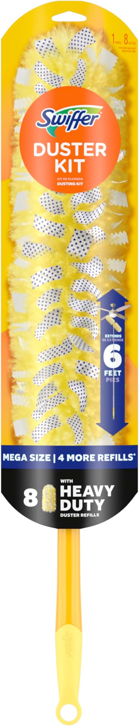 Swiffer Duster Kit with 6 ft Super Extendable Handle, Heavy Duty Starter Kit - Image 12
