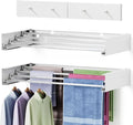 Clothes Drying Rack 20 inches Foldable Wall Mount Laundry Rack Folding Indoor by APROMOOM