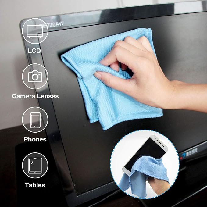 Auto Care Microfiber Glass Cleaning Cloths Towels - Image 5