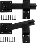 2 Pack Flip Gate Latch Lock 6'' Adjustable Barn Door Lock Hardware Safety by AKBFOX
