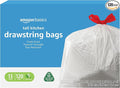Amazon Basics 13 Gallon Flextra Strength Tall Kitchen Drawstring Trash Bags by AmazonBasics