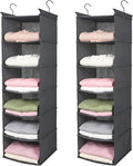 MAX Houser 6 Tier Shelf Hanging Closet Organizer, Closet Hanging Shelf by MAXHouser