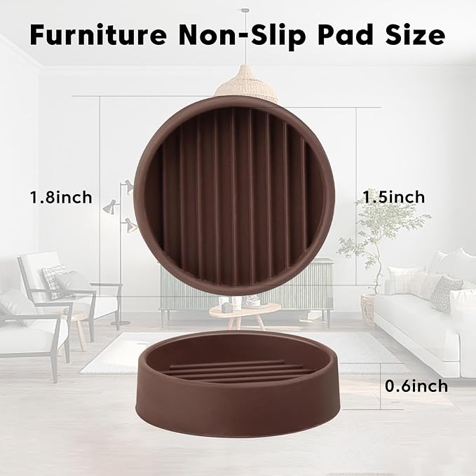 Rubber Furniture Pads Non Slips Furniture Casters Cup Chair Leg Floor Protectors - Image 2