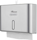 Paper Towel Dispenser Wall Mount, Adhesive No Drilling Multifold Trifold C Fold by PLUSSEN