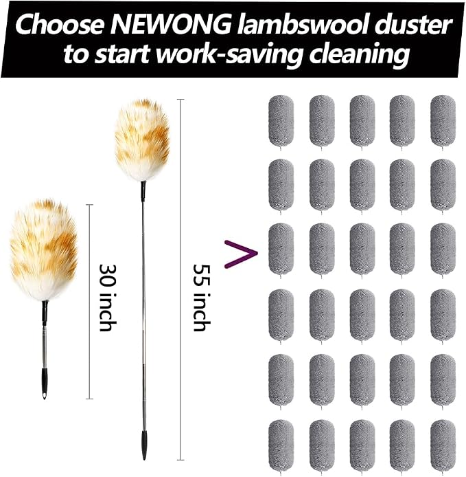 Extendable Lambswool Duster 30-55inch - Image 6
