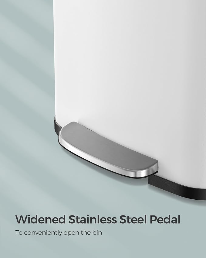SONGMICS Kitchen Trash Can, 18-Gallon Stainless Steel Garbage Can, - Image 4