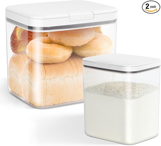 2 Pack Flour and Sugar Storage Containers by TBMAXS