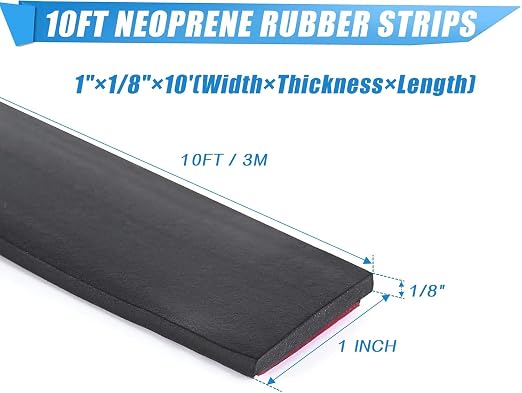 Neoprene Adhesive Rubber Strips, Rolls - Image 2