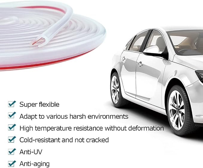 Clear Rubber Edge Trim, U Channel Rubber Seal Strip - Image 6