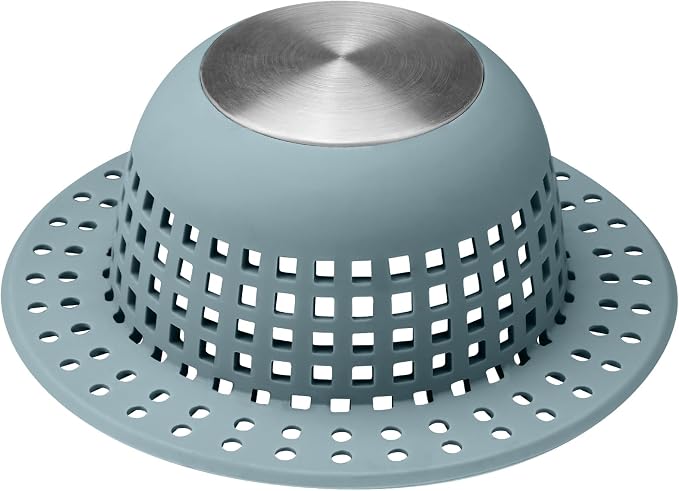 Shower Drain Hair Catcher, Bathtub Drain Cover Foldable Silicone Shower & Tub by SayGoodbyetoHairClogging