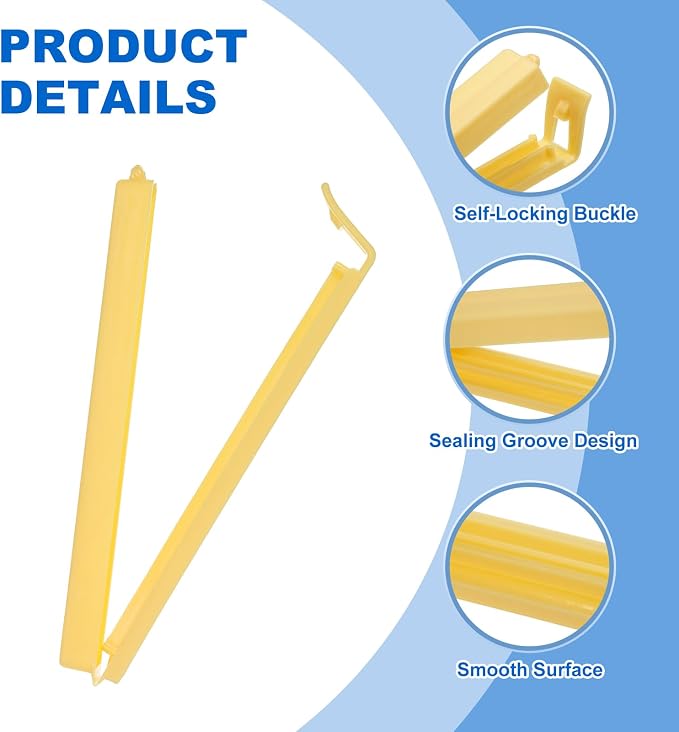 PATIKIL Sealing Clips 4.3 Inch, 10 Pack Reusable Plastic Bag Clip Clamp Sealer - Image 4