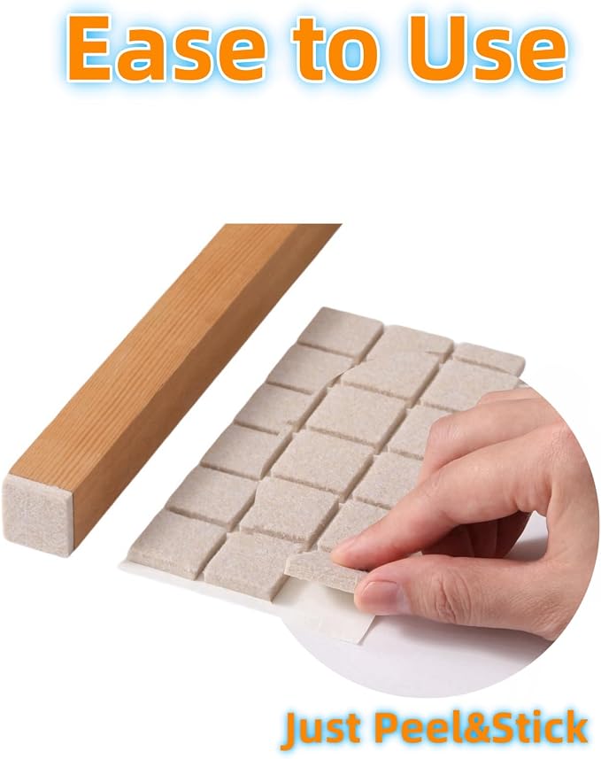 FURNIGEAR Felt Furniture Pads for Hardwood Floors - Image 3