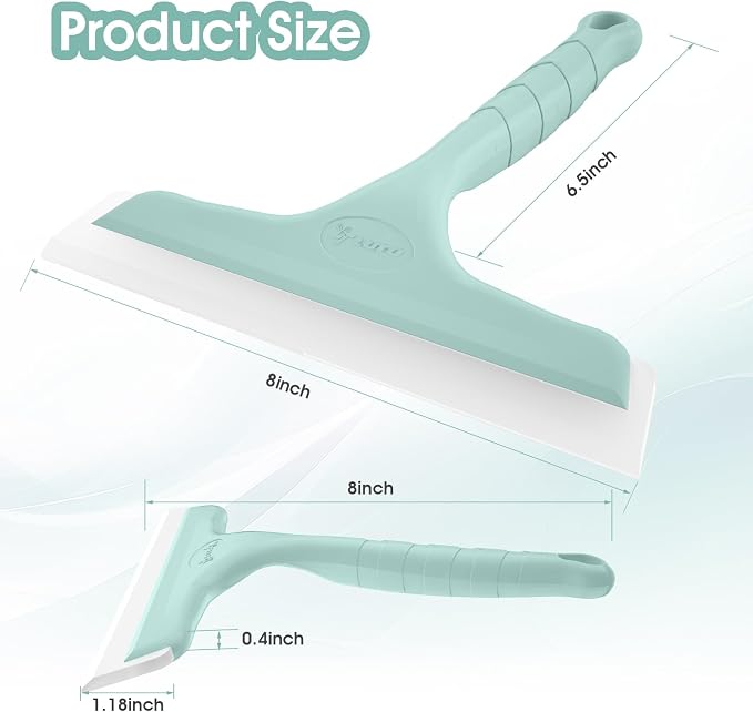 Shower Squeegee for Glass Doors, Bathroom Squeegee for Shower, Mini Window - Image 2