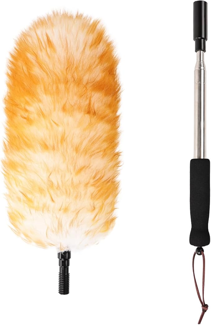 Lambswool Extendable Duster, 67.7Inch Telescoping Feather Dusters - Image 8